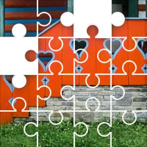 Heart Design Porch Puzzle casse-tête - JigZone.com